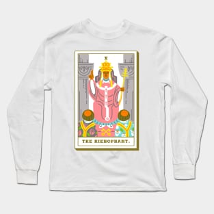 V - The Hierophant - Tarot Card Long Sleeve T-Shirt